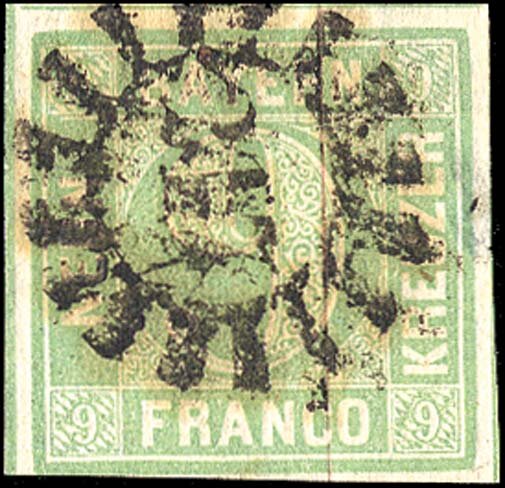 Bayern 1850 Mi.-Nr. 5 d III- gestempelt