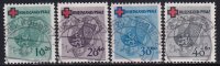 Rheinland-Pfalz 1949 Mi.-Nr. 42-45 - gestempelt Befund...