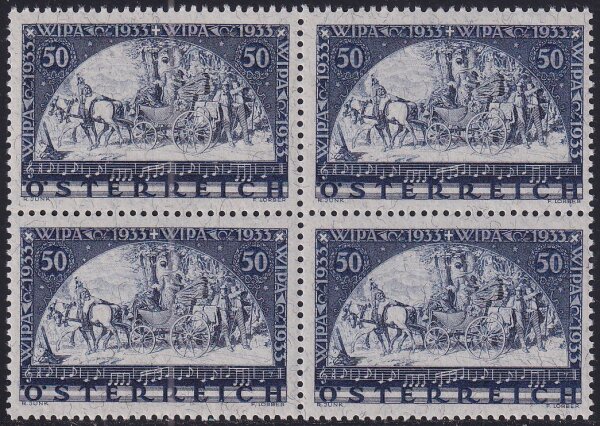 Österreich 1932 Mi.-Nr. 556  - postfrisch Wipablock Herzstück Attest VÖB