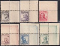 Österreich 1934 Mi.-Nr. 591-596 - postfrisch Eckrand...