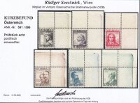 Österreich 1934 Mi.-Nr. 591-596 - postfrisch Eckrand...