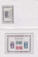 Saarland 1948 Block 1-2  - postfrisch Fotoattest Schmidt-Ney VP