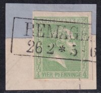 Preussen 1858 Nr. 9 b LUXUS Briefstück signiert