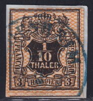 Hannover 1856/57 Nr. 12 sauberes Briefstück