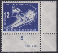 DDR 1950 Nr. 246 DV ** Druckvermerk Eckrand