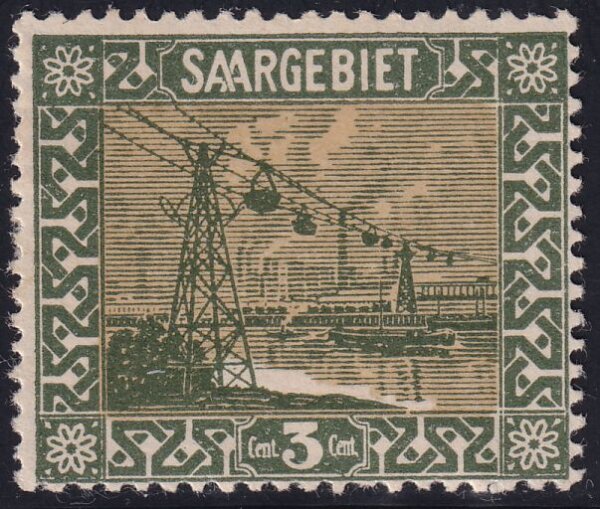 Saargebiet 1922 Mi.-Nr. 84 IV Abart geprüft Schmidt-Ney - postfrisch