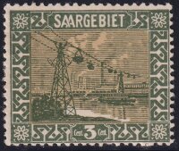 Saargebiet 1922 Mi.-Nr. 84 IV Abart geprüft Schmidt-Ney - postfrisch