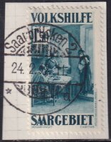 Saargebiet 1931 Mi.-Nr.154 auf Unterlage Luxus gepr....