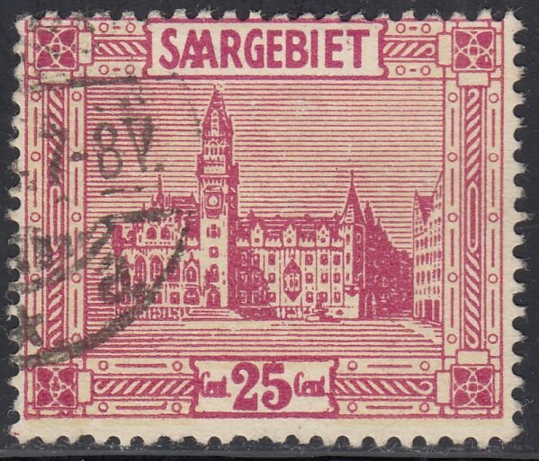 Saargebiet 1923 Mi.-Nr. 100 XI - gestempelt