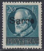 Saargebiet 1920 Mi.-Nr. 21 Pf G - postfrisch