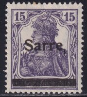 Saargebiet 1920 Mi.-Nr. 7 c geprüft - postfrisch