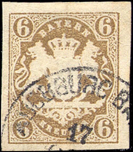 Bayern 1868 Mi.-Nr. 20 - gestempelt