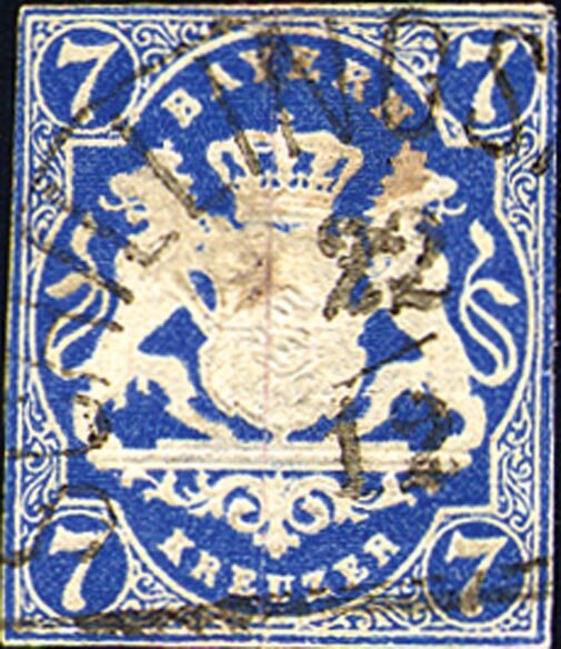 Bayern 1868 Mi.-Nr. 21 - gestempelt