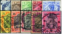 Deutsches Reich 1900 Mi.-Nr. 53-62 - gestempelt
