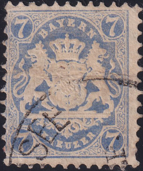 Bayern 1870 Mi.-Nr. 25 Xa - gestempelt