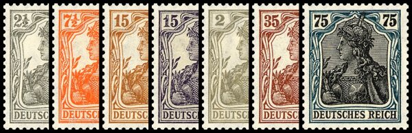 Inflation 1916-1918 Mi.-Nr. 98-104 - postfrisch