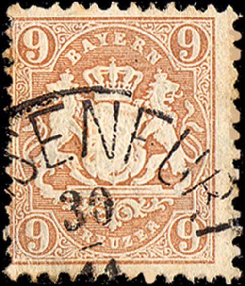 Bayern 1870 Mi.-Nr. 28 X - gestempelt