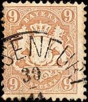 Bayern 1870 Mi.-Nr. 28 X - gestempelt