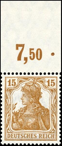 Inflation 1916 Mi.-Nr. 100 a P OR Oberrand - postfrisch