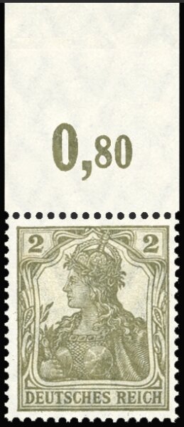 Inflation 1918 Mi.-Nr. 102 x P OR Oberrand - postfrisch geprüft