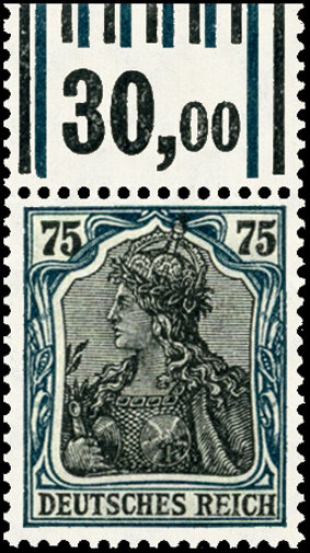Inflation 1918 Mi.-Nr. 104 b W OR Oberrand 141/151 - postfrisch geprüft