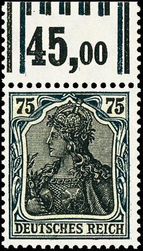 Inflation 1918 Mi.-Nr. 104 c W OR Oberrand 141/151 - postfrisch