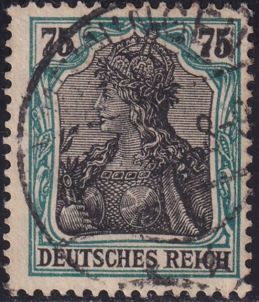 Deutsches Reich 1918 Mi.-Nr. 104 d (früher b F) - gestempelt geprüft