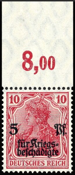 Inflation 1919 Mi.-Nr. 105 a P OR Oberrand - postfrisch geprüft