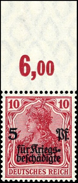 Inflation 1919 Mi.-Nr. 105 c P OR Oberrand - postfrisch