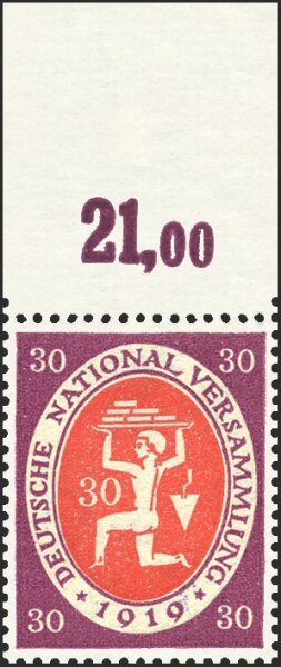 Inflation 1919 Mi.-Nr. 110 c P OR Oberrand - postfrisch