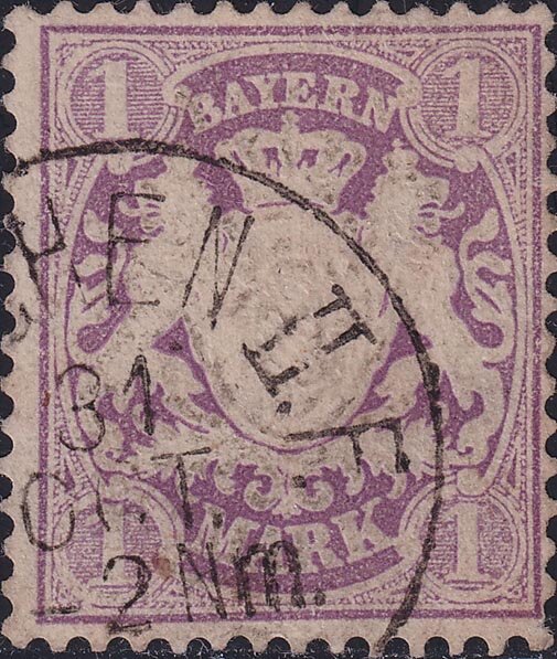 Bayern 1874 Mi.-Nr. 31 a - gestempelt