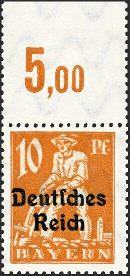 Inflation 1920 Mi.-Nr. 120 P OR I Oberrand - postfrisch