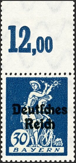 Inflation 1920 Mi.-Nr. 123 P OR III Oberrand - postfrisch