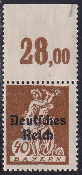 Inflation 1920 Mi.-Nr. 124 P OR III Oberrand - postfrisch