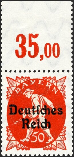 Inflation 1920 Mi.-Nr. 125 P OR III Oberrand - postfrisch