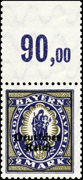 Inflation 1920 Mi.-Nr. 132 P OR II Oberrand - postfrisch