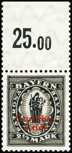Inflation 1920 Mi.-Nr. 133 I P OR II Oberrand - postfrisch