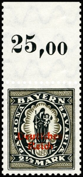 Inflation 1920 Mi.-Nr. 133 I P OR IV Oberrand - postfrisch