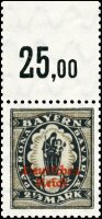 Inflation 1920 Mi.-Nr. 133 II P OR I Oberrand - postfrisch
