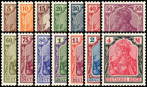 Inflation 1920 Mi.-Nr. 140-153 - postfrisch