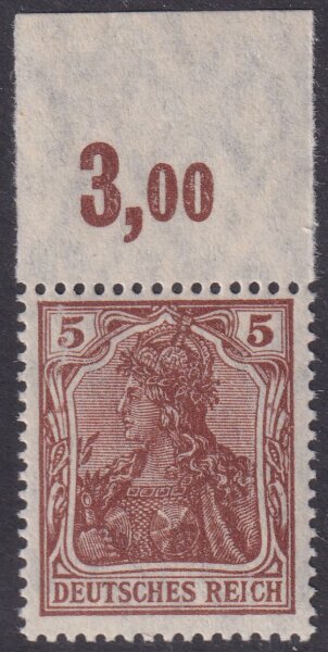 Inflation 1920 Mi.-Nr. 140 b P OR Oberrand - postfrisch geprüft