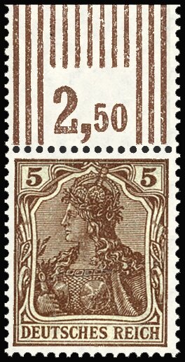 Inflation 1920 Mi.-Nr. 140 b W OR Oberrand - postfrisch geprüft