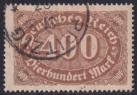 Deutsches Reich 1922 Mi.-Nr. 222 b geprüft - gestempelt