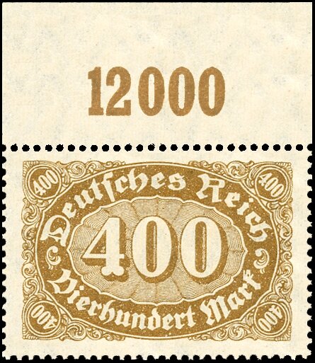 Inflation 1922 Mi.-Nr. 222 c P OR Oberrand - postfrisch