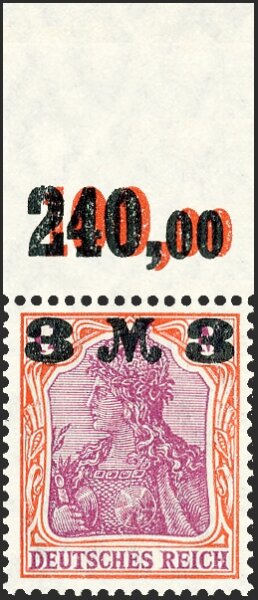 Inflation 1921 Mi.-Nr. 155 Ia P OR Oberrand - postfrisch