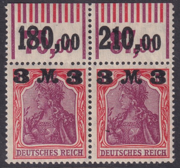 Inflation 1921 Mi.-Nr. 155 Ia/IV W OR 060/151 Oberrand - postfrisch geprüft