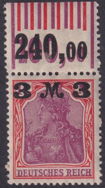 Inflation 1921 Mi.-Nr. 155 II W 060 Oberrand - postfrisch geprüft