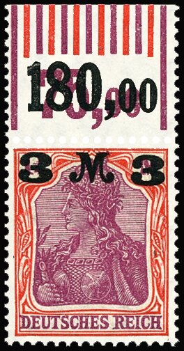 Inflation 1921 Mi.-Nr. 155 IIa/IV W OR Oberrand - postfrisch geprüft