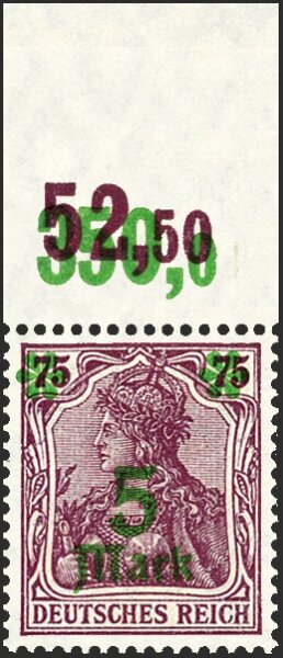 Inflation 1921 Mi.-Nr. 156 II P OR Oberrand - postfrischt