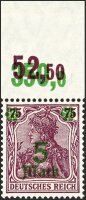 Inflation 1921 Mi.-Nr. 156 II P OR Oberrand - postfrischt